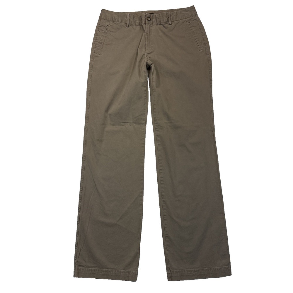 Eddie Bauer Blakely Fit Chino Pants Womens Size 12 Long Khaki Straight Leg